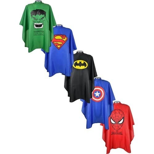 Capa De Corte Infantil Super Heróis Tecido Em Cetim