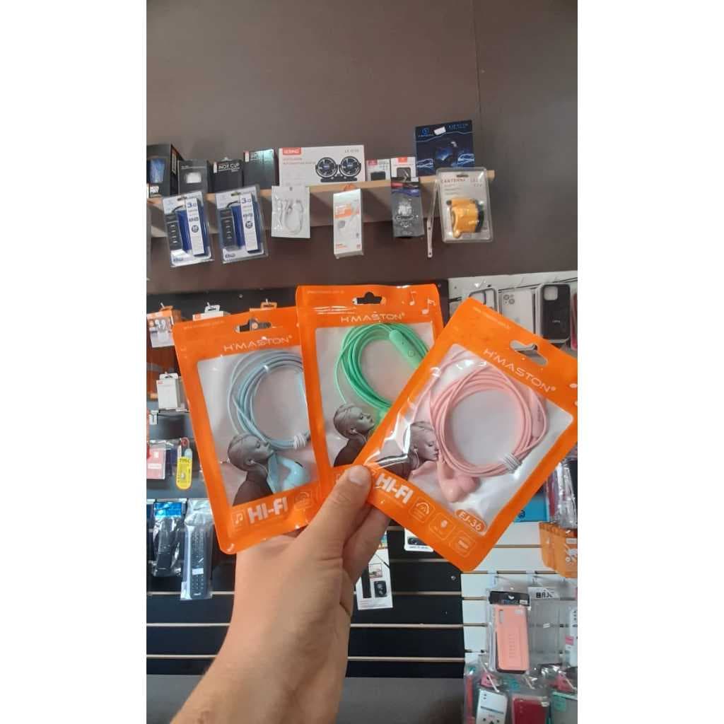Fone de Ouvido com Fio intra auricular Hmaston