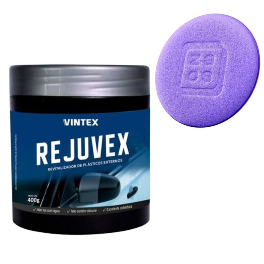 REJUVEX Com Aplicador 400g Restaurador e Revitalizaror e  de Plásticos Vonixx