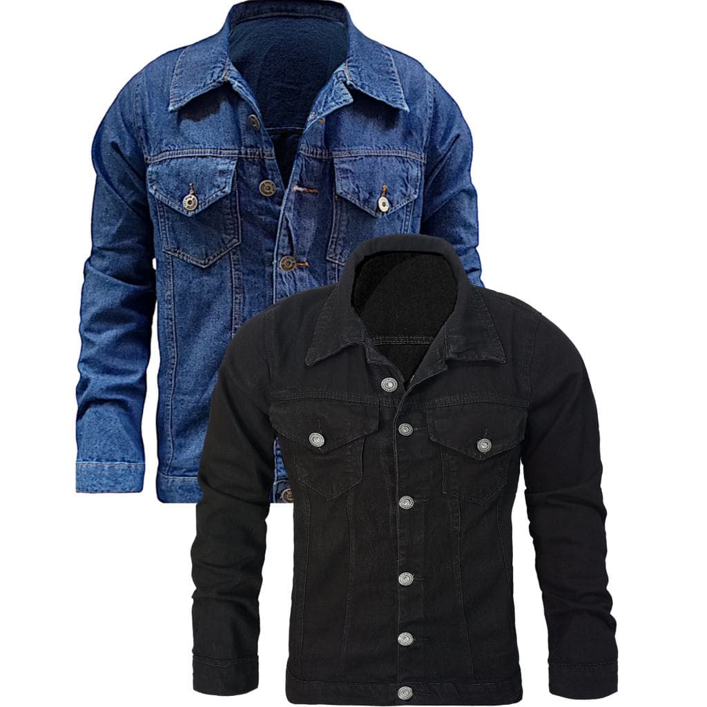 Jaqueta Jeans Masculina Azul ou Preto | Black Premium
