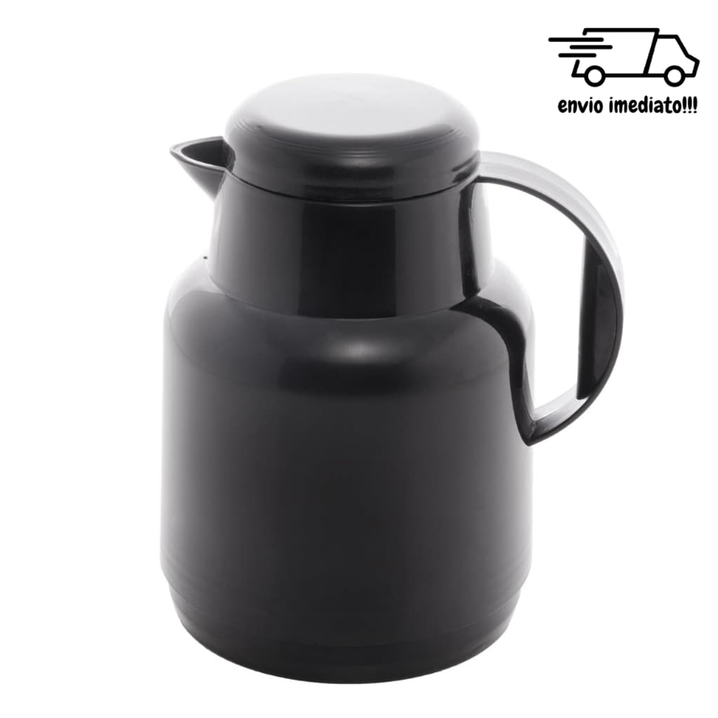 Garrafa Térmica Lyor Basic De Plástico Preta 300ml