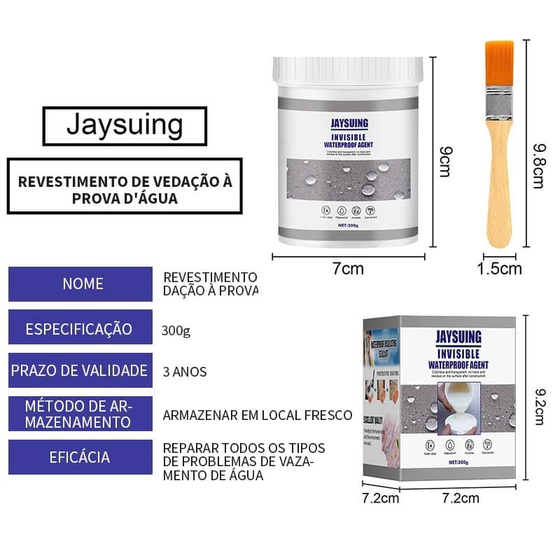 Agente Impermeável Super Forte Cola De Reparo De Vazamento Invisível Spray Selante Anti-Com Revestimento De Escova Para Parede Exterior E Telhado