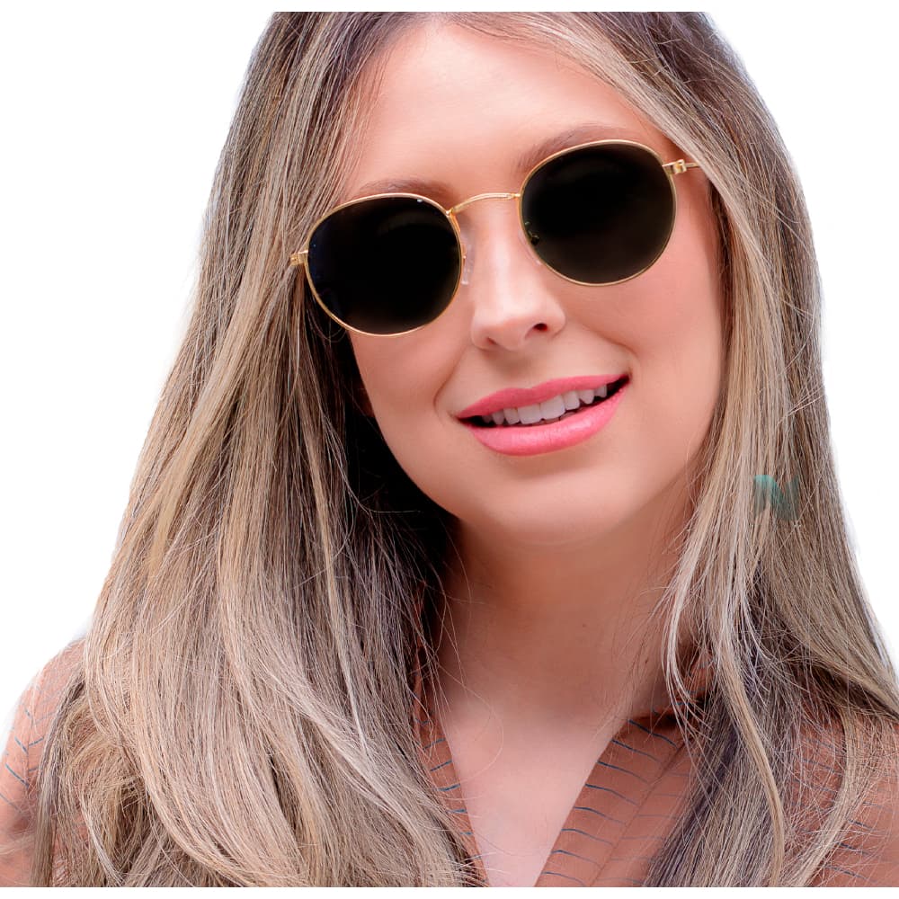 Óculos de Sol Masculino e Feminino Redondo Retrô Vintage – Estilo Único com Proteção UV400