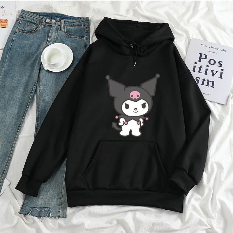 Blusa Moletom Canguru Kuromi Fofa Unissex