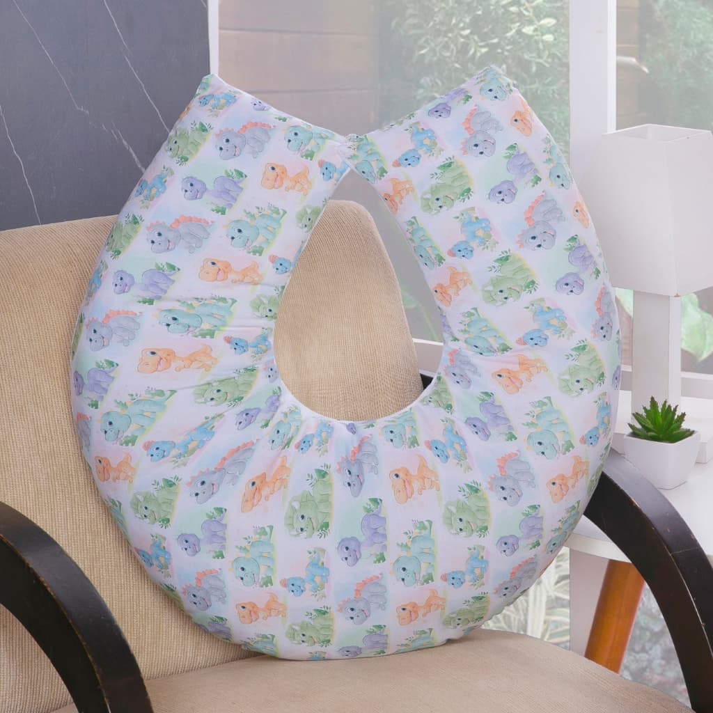 Almofada Para Amamentar Bebê Sublimada - Dino Baby