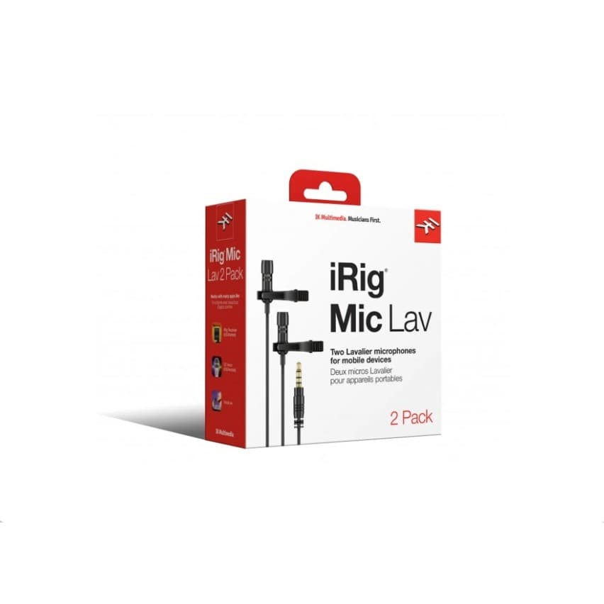 MICROFONE IK IRIG KIT DE MICROFONE MIC LAV 2 PACK
