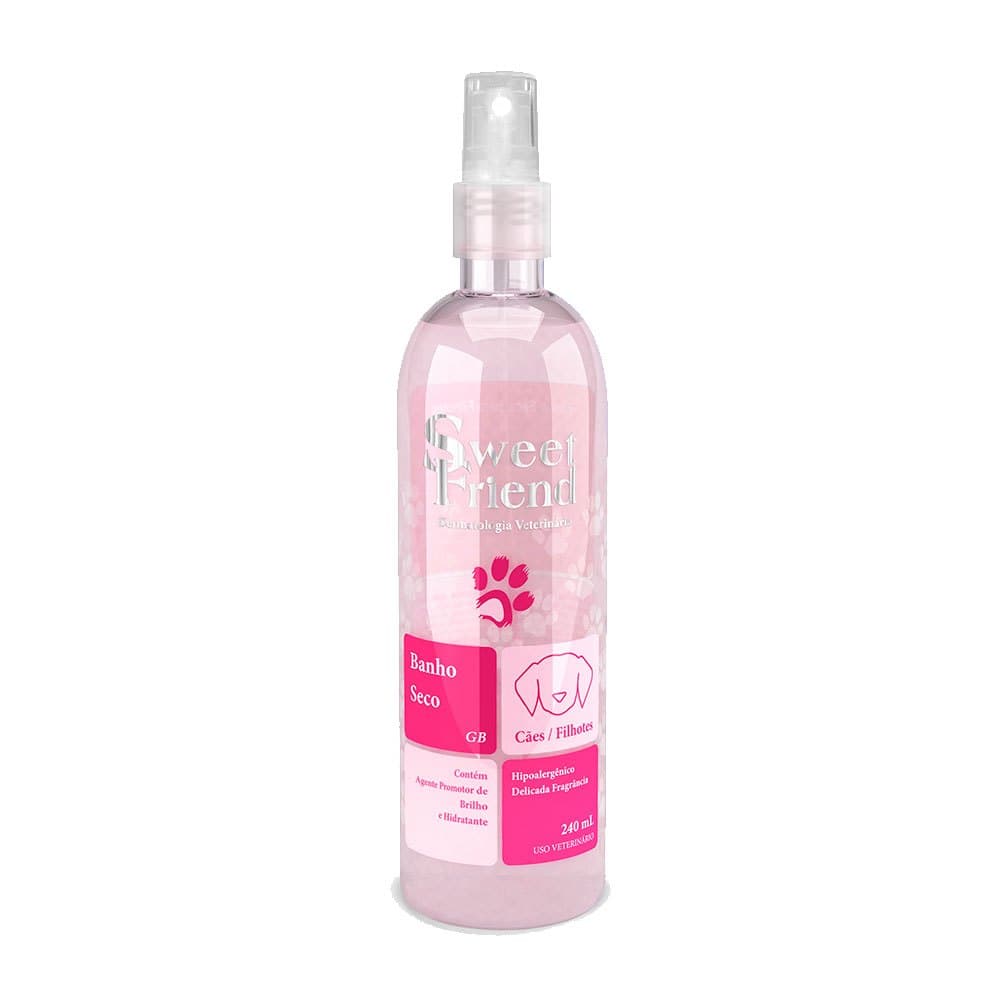 Banho A Seco Rosa Sweet Friend - 240ml