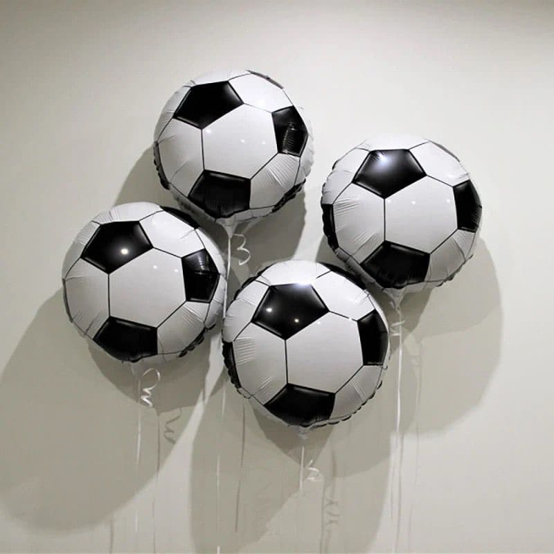 (10 unidade )balão metalizado futebol bola De futebol 45cm para decoração de festa é aniversário