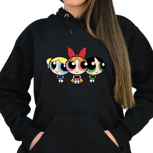 Blusa Casaco De Moletom Desenho Meninas Super Poderosas