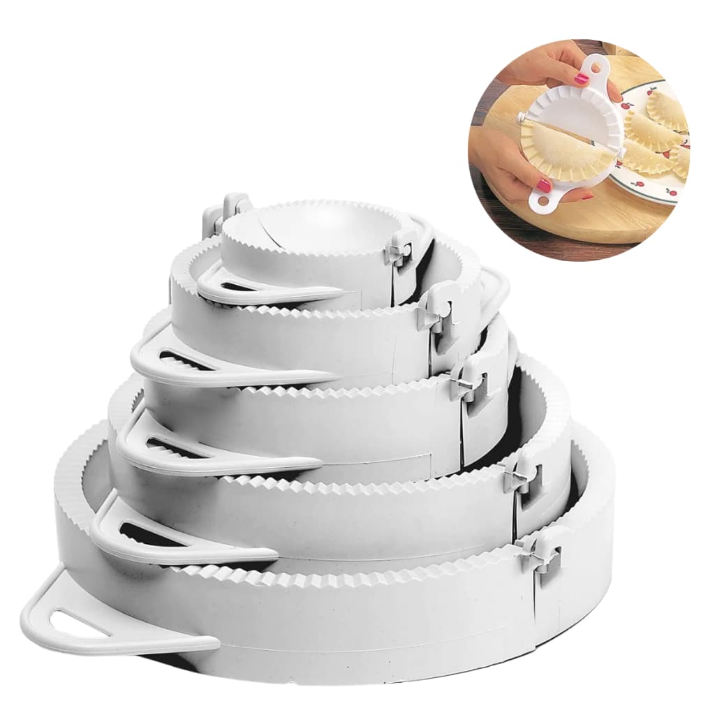 Conjunto Kit 5 Tamanhos Forma Molde Pastel Salgados Risole