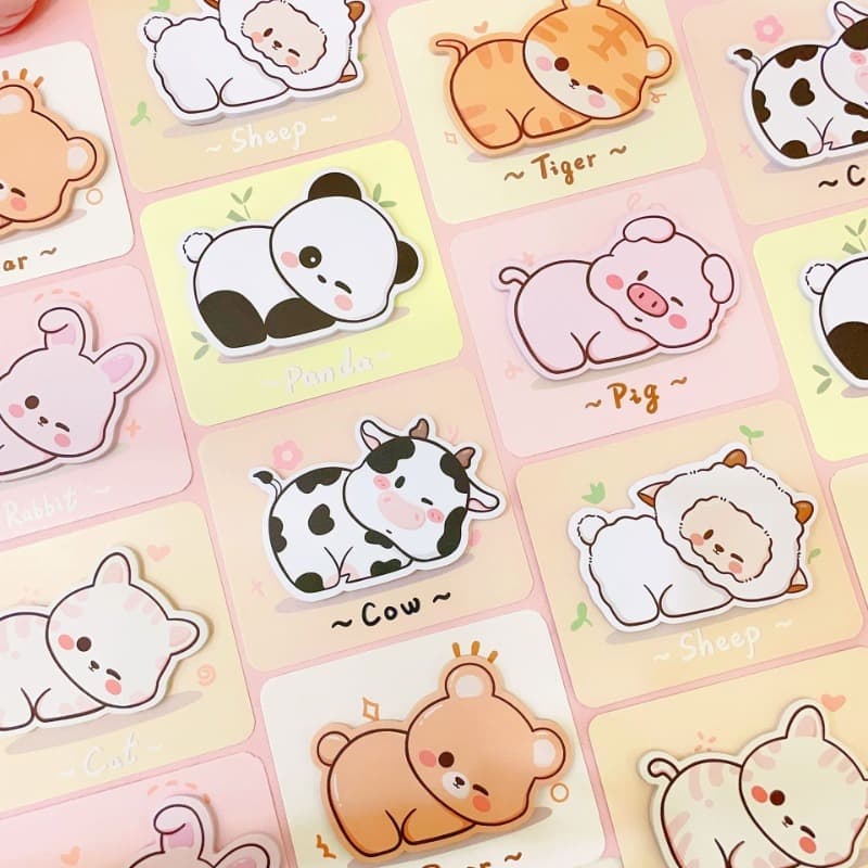 Bloco Adesivo Post it Bichinhos Fofos