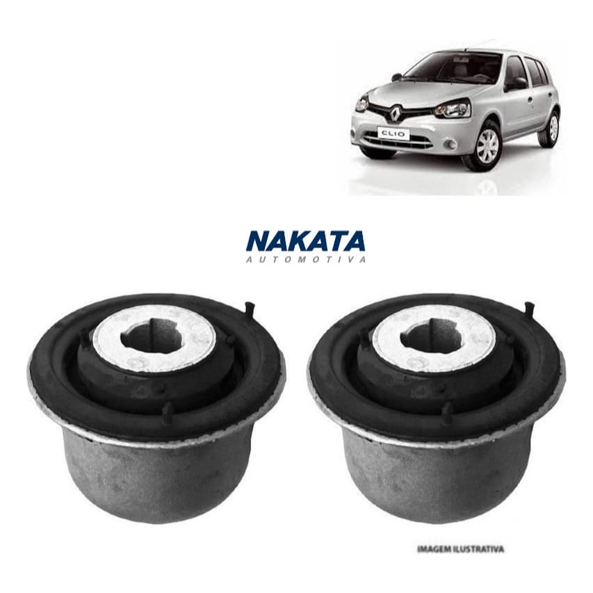 Par Bucha Bandeja Dianteira Renault Clio 1999 2000 2001 2002 2003 2004 2005 2006 2007 2008 2009 2010 2011 12 13 14 15 16