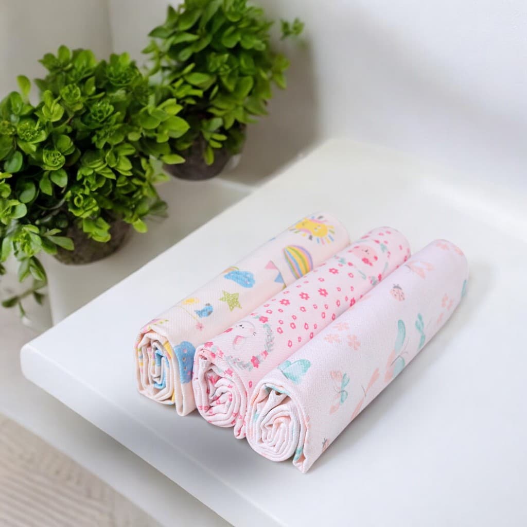 Kit Cueiro Flanela Papi 100cm x 80 Cm 03 Unidades Tamanho Grande