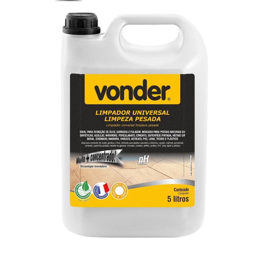 Limpador universal limpeza pesada, 5 litros, VONDER