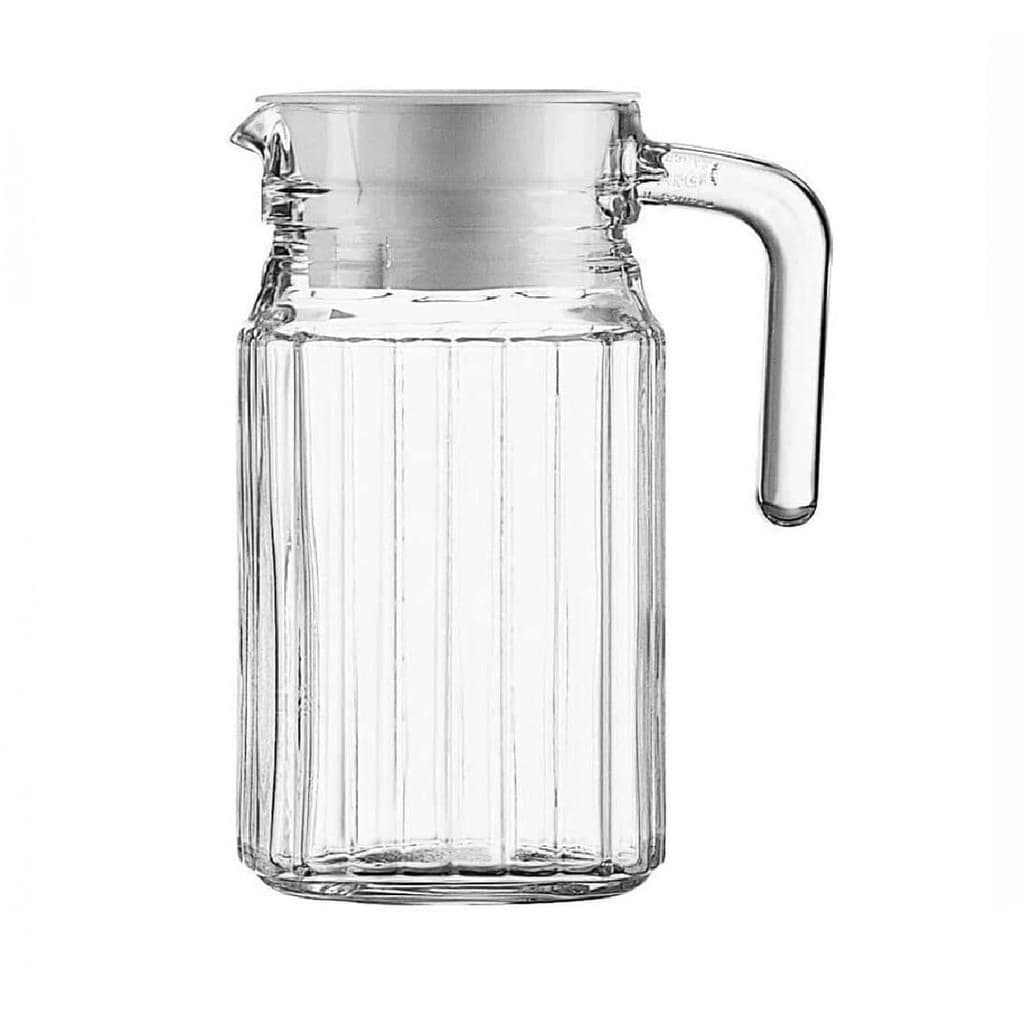 Jarra de Vidro Com Tampa Para Água Sucos Bebidas 500ml