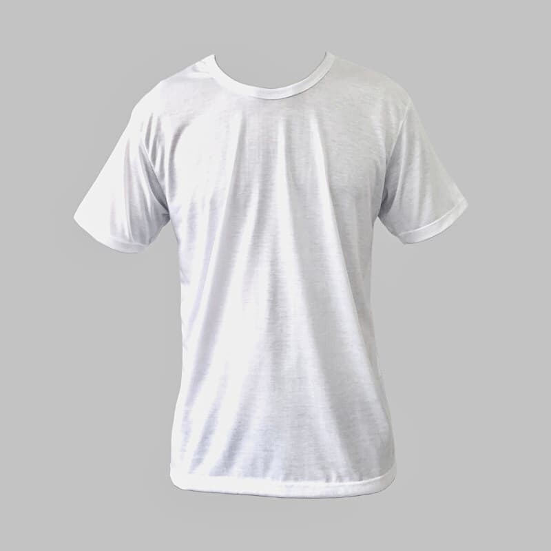 Camiseta Plus Size G1 G2 G3 BRANCA masculina para sublimação 100% poliéster