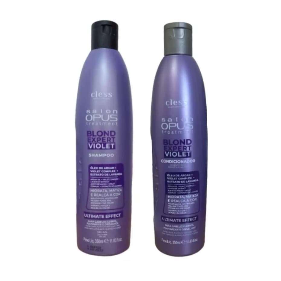 Shampoo + Condicionador Salon Opus Blond Expert Violet 350ml