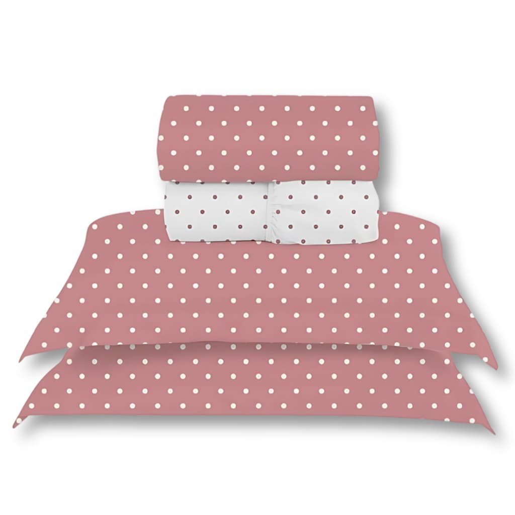 Par De Fronhas 70cm x 50cm Com Aba Americana Percal 180 Fios Algodão Poá