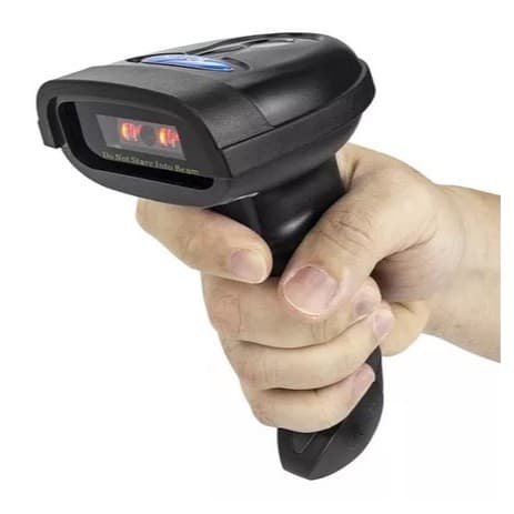 Leitor Código De Barras 1d Com fio ou Sem Fio e Bluetooth Boleto Portátil e suporte
