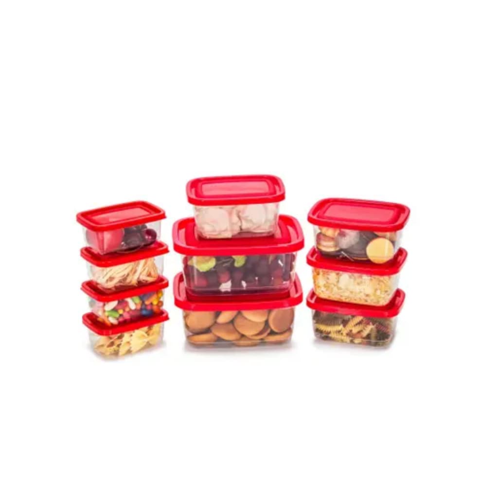 Kit cozinha economico, kit de potes, kit de potes transparente 10 peças