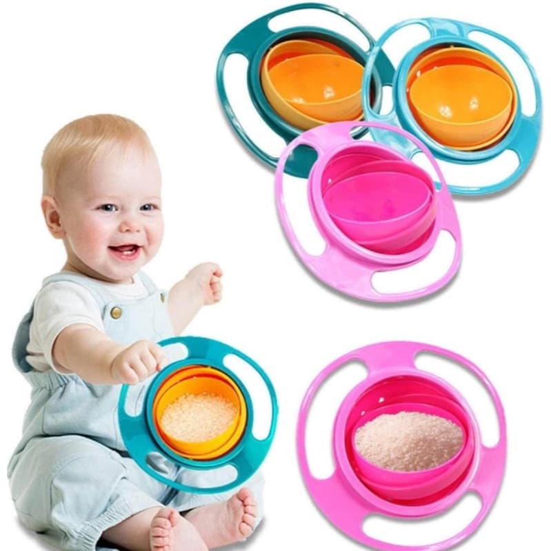 Prato MAGICO para bebe GIRATORIO 360 Graus ANTI-DERRAMAMENTO TOP BABY