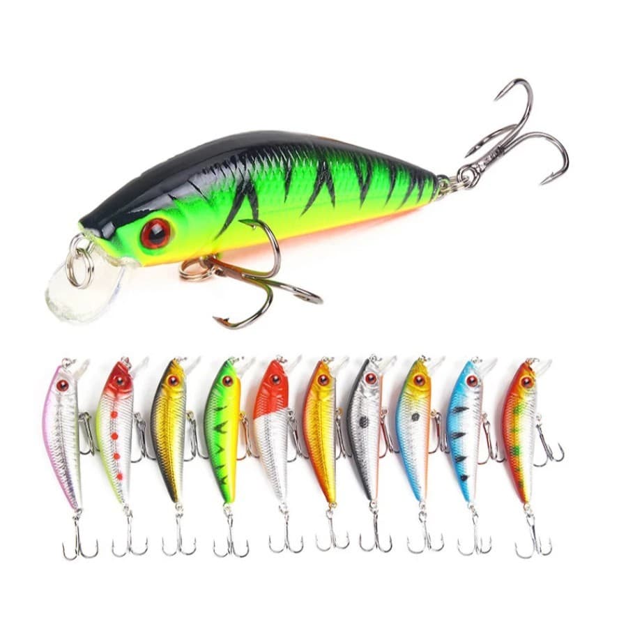 ISCA ARTIFICIAL MEIA ÁGUA 7.5CM E 9GR PARA TUCUNARÉ, DOURADOS, TRAÍRA, ROBALO E OUTROS - 1 UN