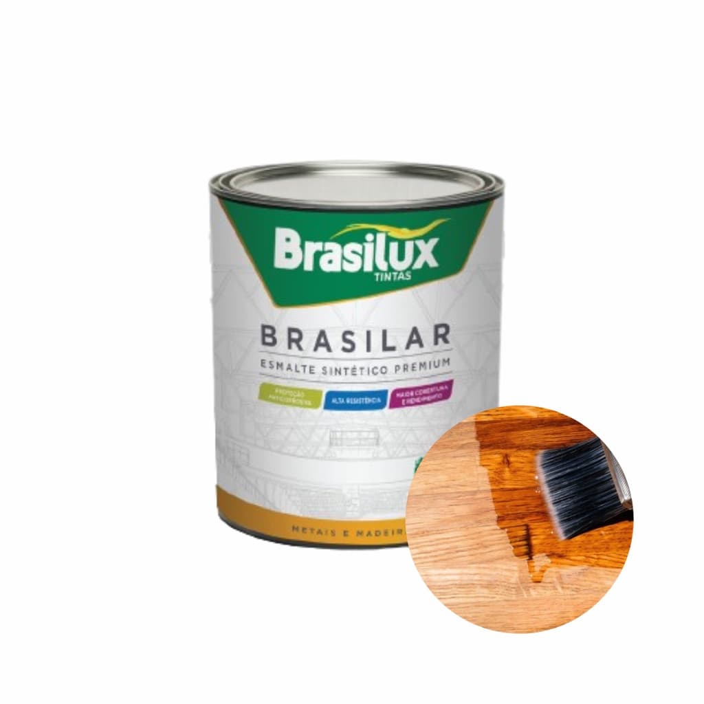 Verniz Brilhante Para Madeira Copal Secagem Rápida 225ml Brasilux