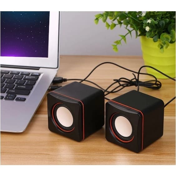 Caixa Caixinha de Som para Notebook Computador PC USB P2 Auxiliar Portátil