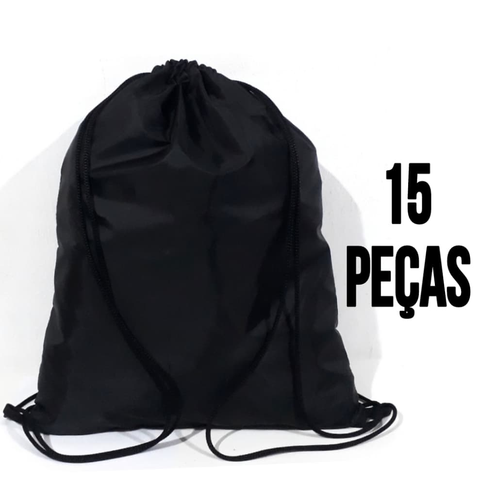 15 Mochilas de Saco Esporte Academia Chuteira Roupas Raquete