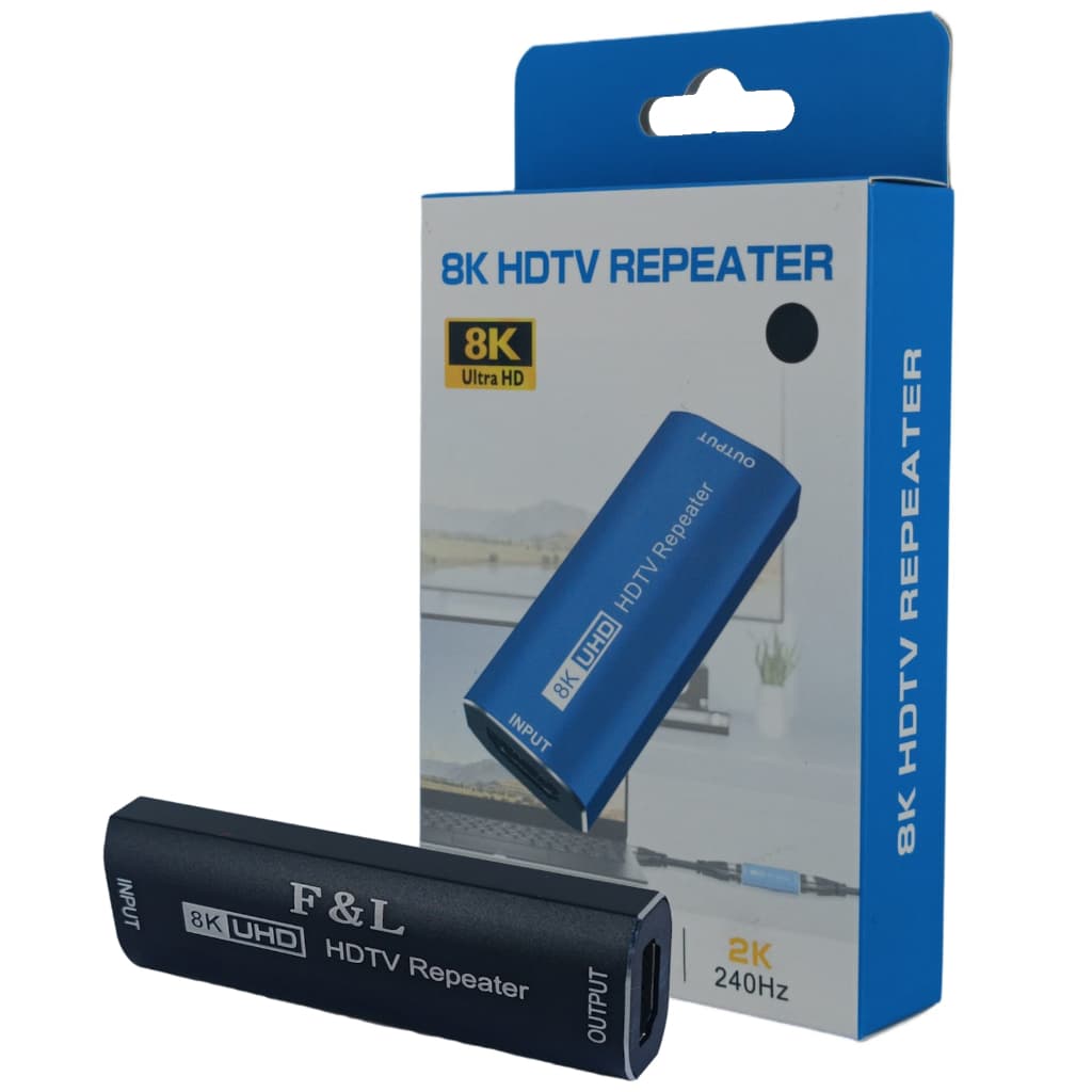Adaptador Reptidor Emenda Hdmi 2.1 8k 60hz 4k Extensor Acoplador Cabo Hdmi - Emanda Hdmi Amplificada
