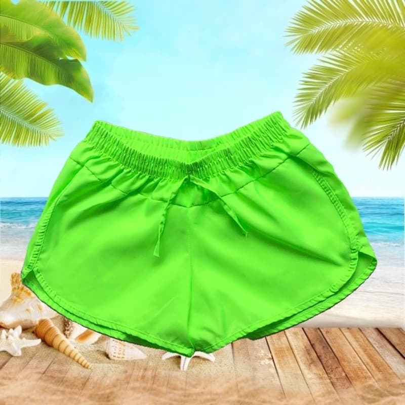 Tactel Feminino Shortinho Saída de praia Canga Pareô Academia