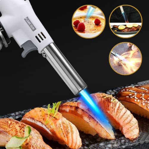 Maçarico Culinário Gourmet Regulável Profissional Para Cozinha E Confeitaria