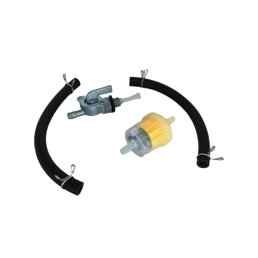 Kit Torneira com Filtro e Mangueiras Bicicleta Motorizada Alta Vedação Combustível Motores 2 Tempos