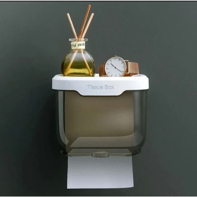 Suporte De Rolo De Plástico Para Papel Higiênico Sem Furos/Lenços/Caixa Higiênicos