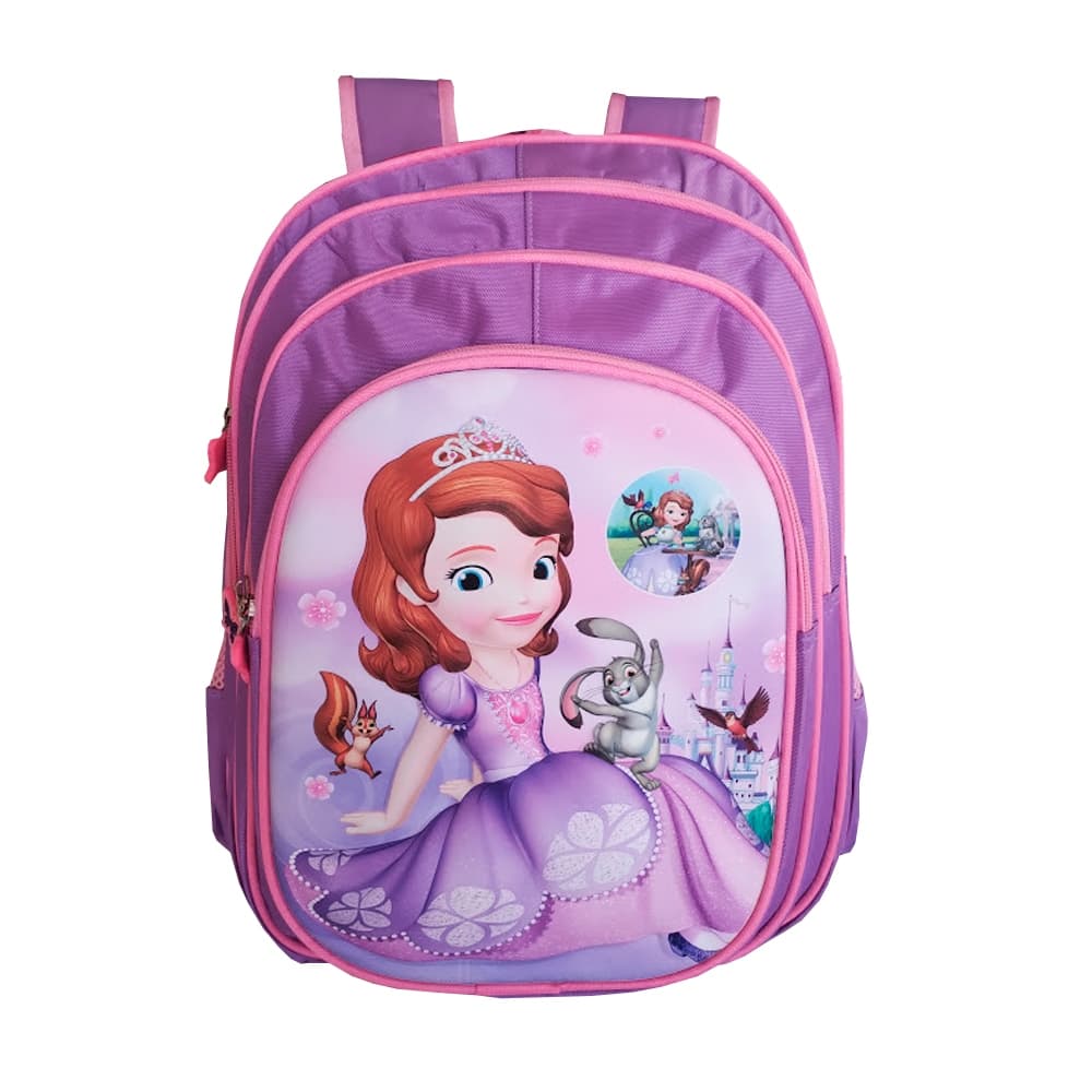 Mochila Escolar Infantil de Costas Princesinha Sofia em 3D Importada