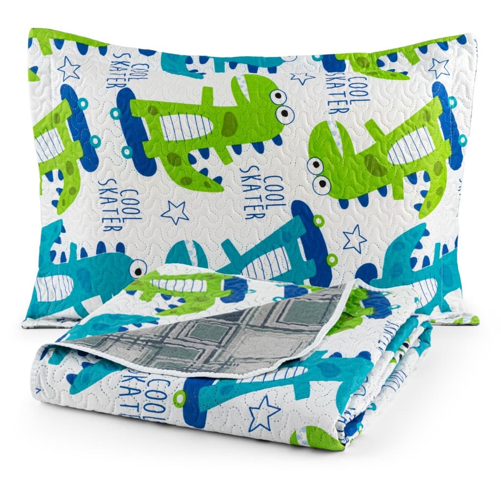 Cobre Leito de Solteiro 02 Peças Colcha Estampada Cama Box Bouti