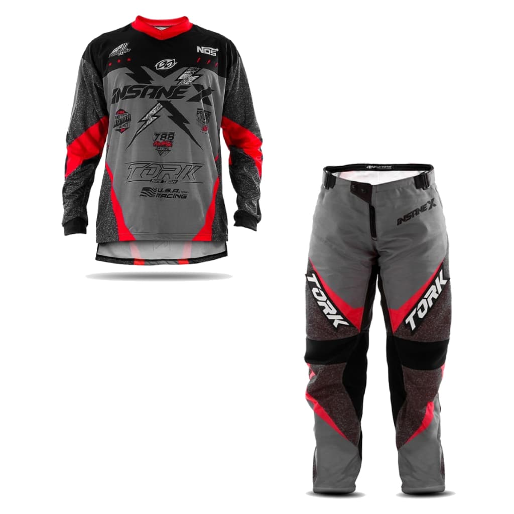 Kit Roupa Conjunto Infantil Calça Camisa Piloto Motocross Trilha Off Road Enduro Menino Menina