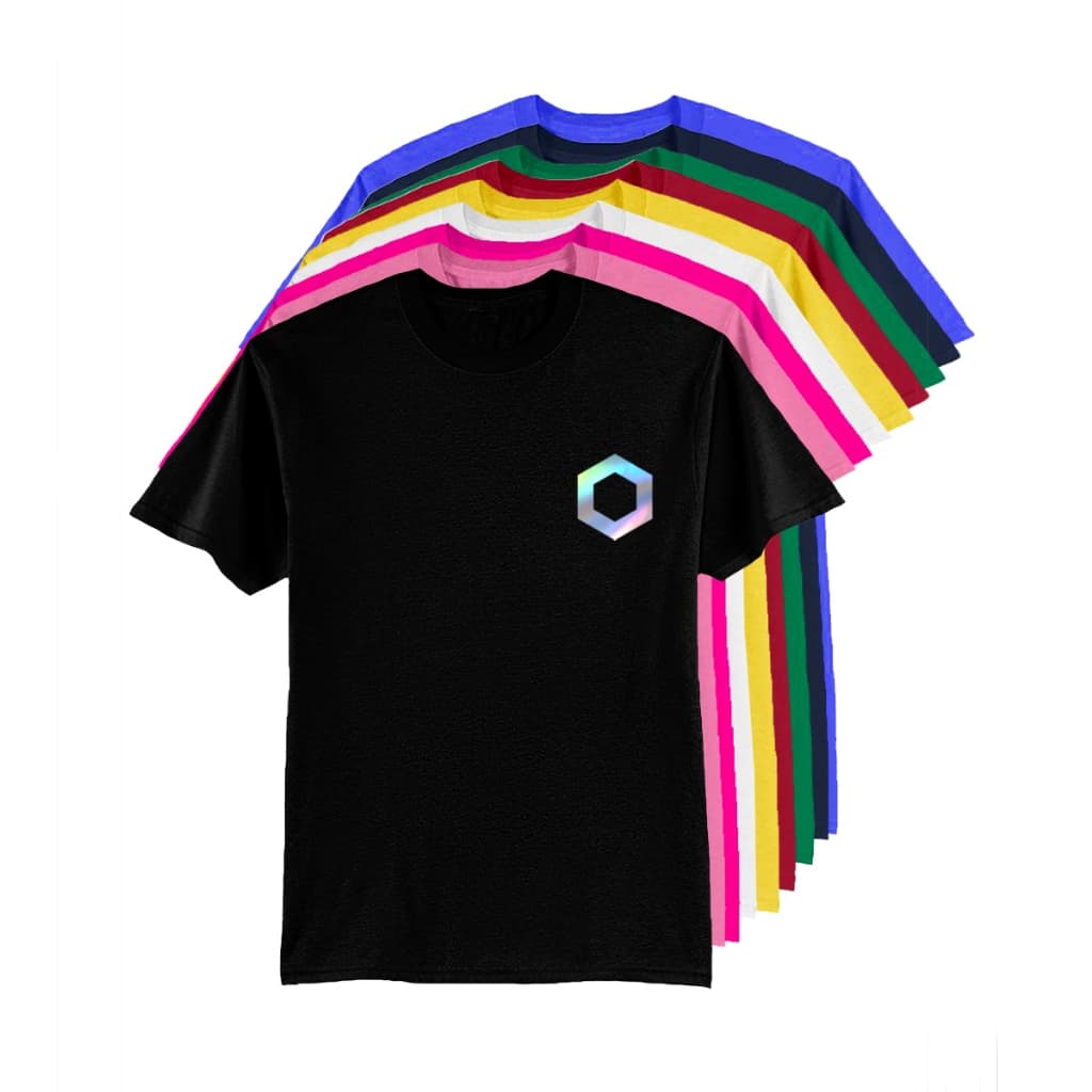 Camiseta Camisa Blusa Feminina Masculina Unissex 100% Algodão Criptomoedas Chainlink md1