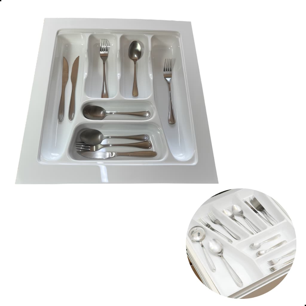 Divisor De Talher Ajustavel Og-30 Branco/Cinza 463 X 475mm Moldplast/Porta/organizador De Talher