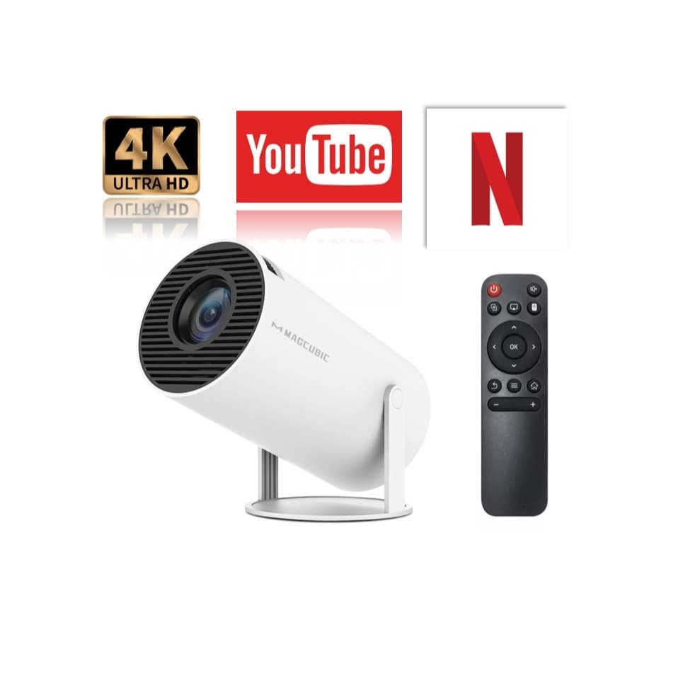Projetor HY300 Mini Projetor Portatil, 5G WiFi 6 Bluetooth 5.0, 8500 Lumens Projetor LED 4K 1080P **(SEM ANDROID)**