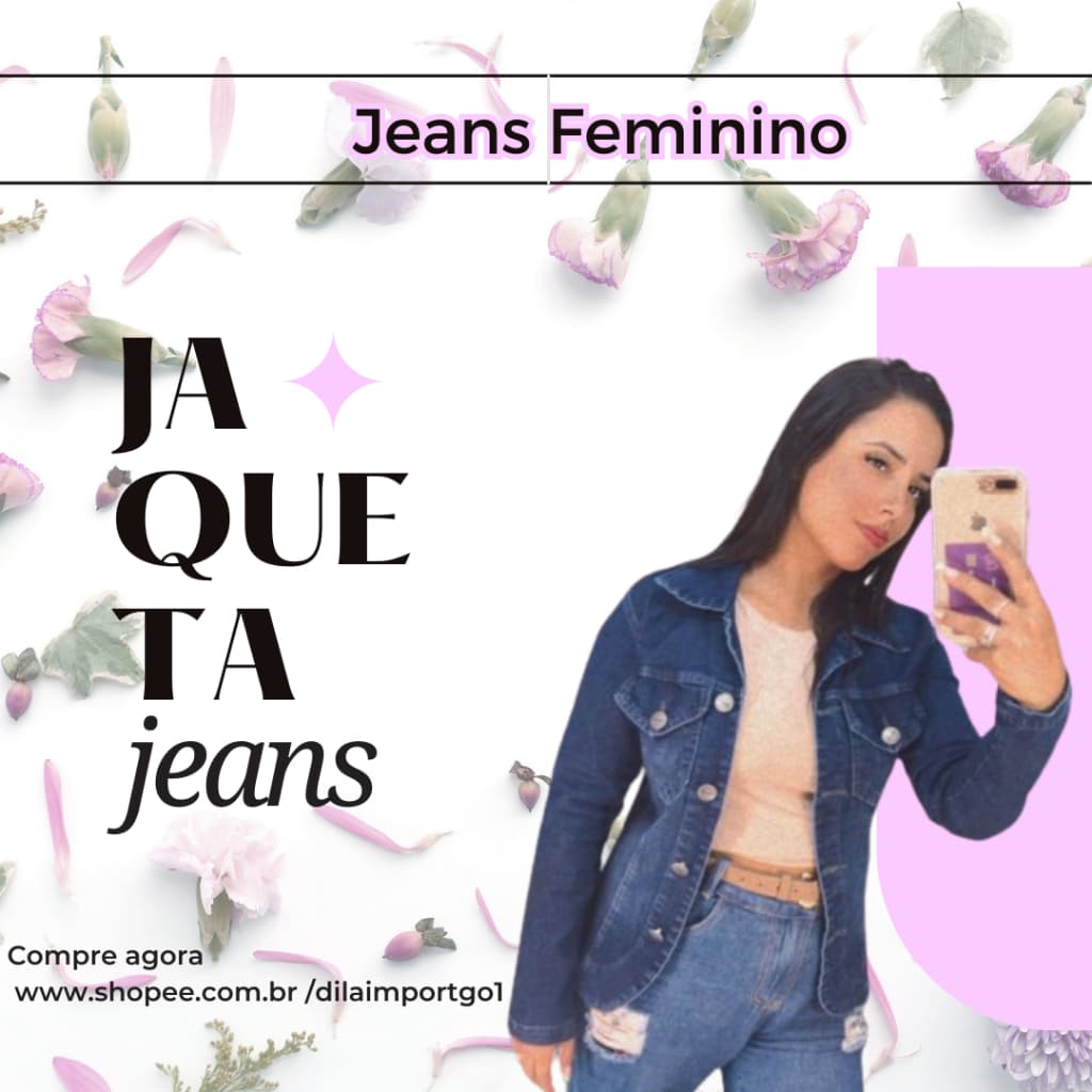 Jaqueta Jeans Feminina Plus Size