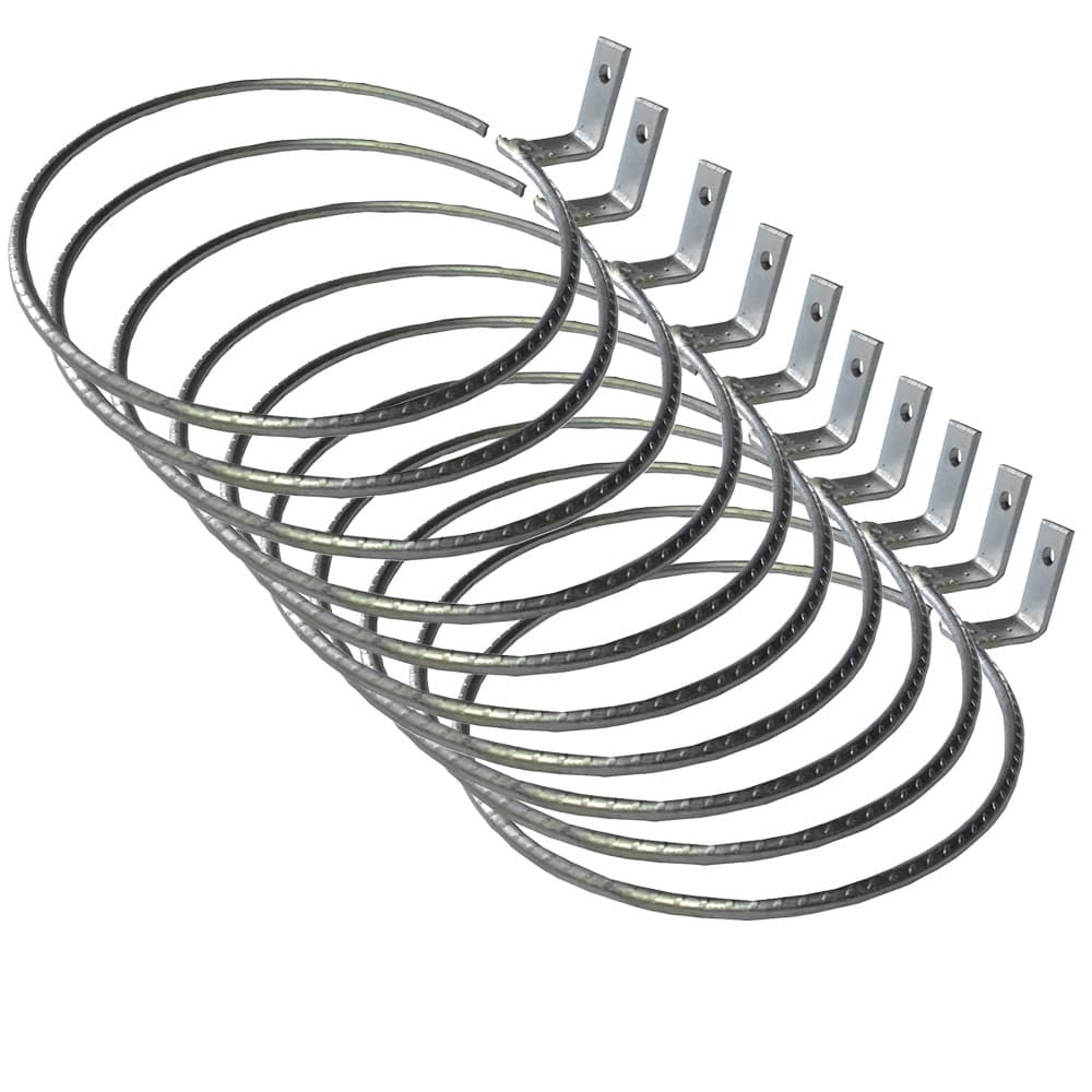 10 Suporte Anel 13cm Parafusar Fixar Parede, Muros, Sem Vaso