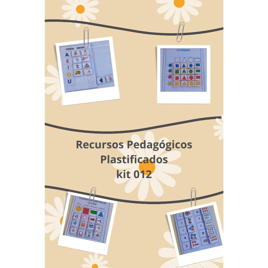 Kit Recursos Pedagógicos Plastificado/Kit RPP012