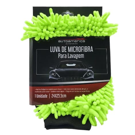 Luva De Microfibra Para Lavagem - Autoamerica