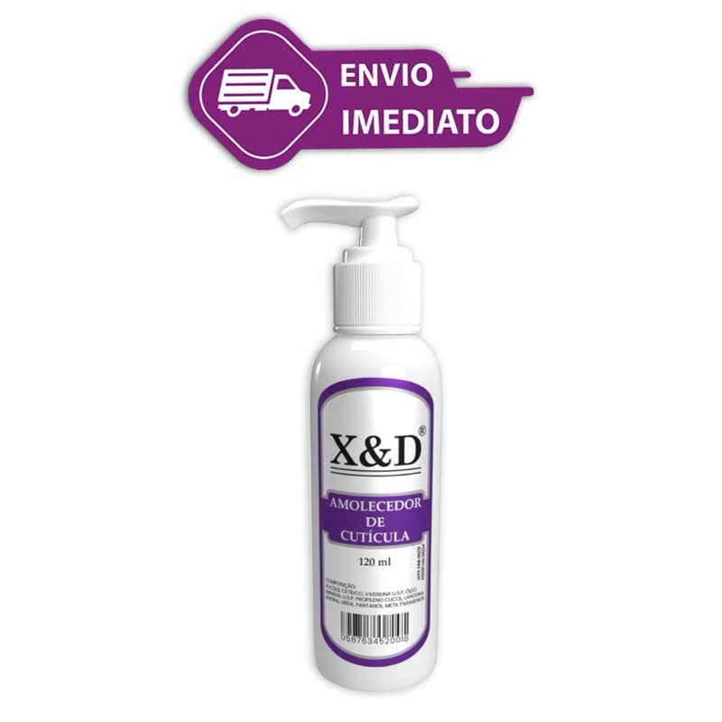 Amolecedor de cutícula x&d uso profissional 120ml