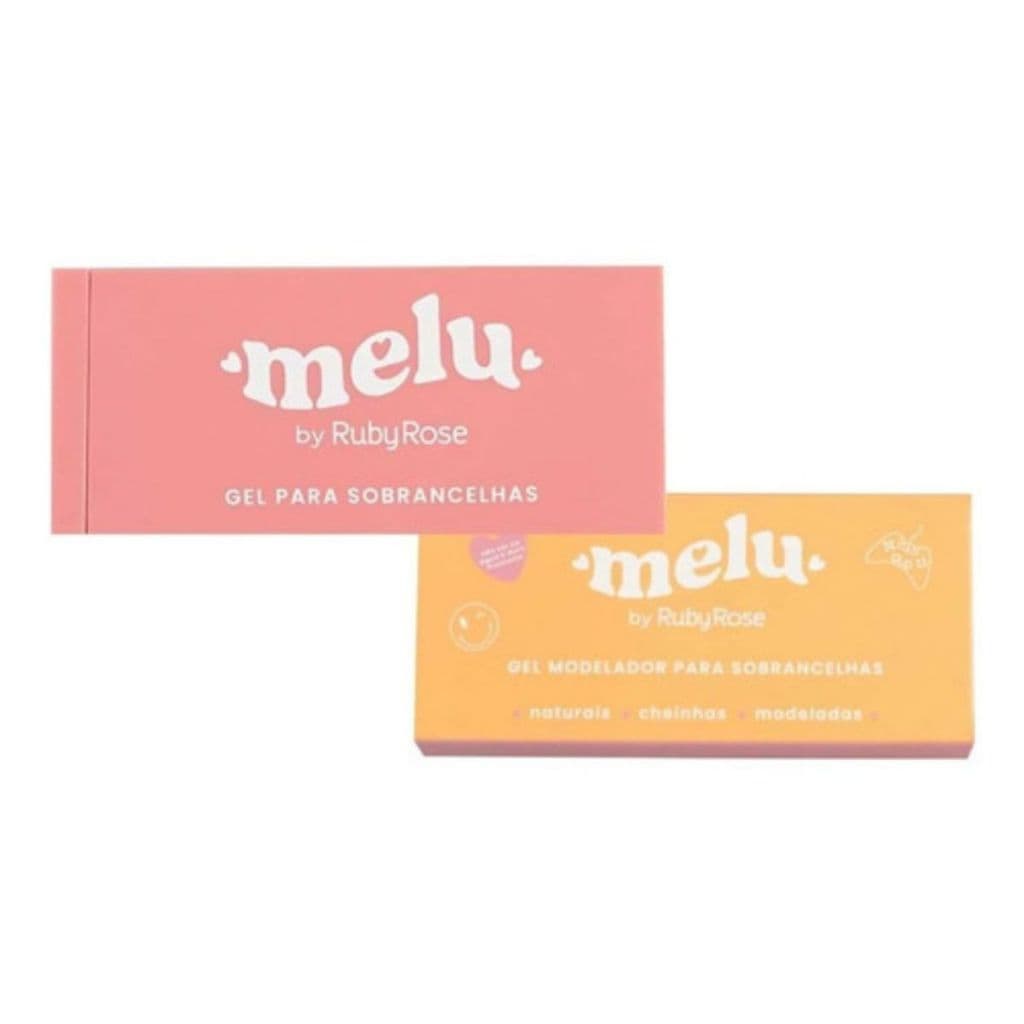 Gel Modelador Sobrancelha Ruby Rose Melu Pasta Cera + Pincel