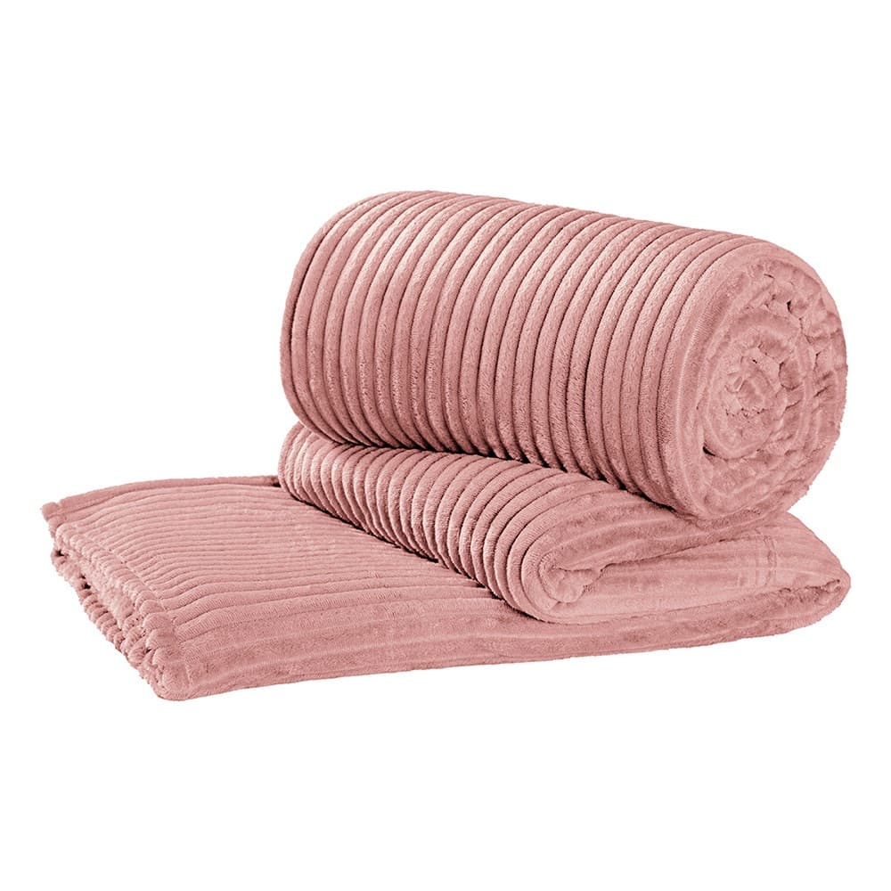 Manta Cobertor Velvet Casal Queen Soft Canelada Super Macia