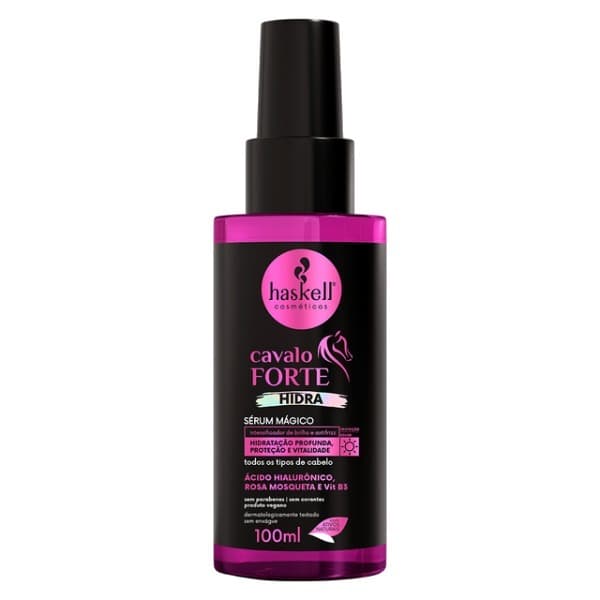 Sérum Mágico Haskell Cavalo Forte Hidra 100ml Ácido Hialurônico Rosa Mosqueta