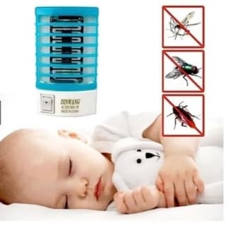 Abajur mata pernilongo dengue repelente eletrico pega mosquito killer sugador mosca choque KIT 2 unidades