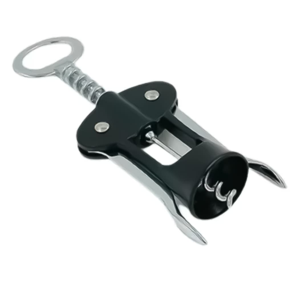 Abridor Saca Rolhas Reforçado Garrafa Vinho Metal Cozinha Cromado Aço Inox Prático Rápido